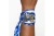 ZPB Gold Letter Blue & White Scarf Bracelet
