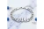 ZPB Sorority Silver Chain Greek Letter Bracelet