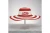 DST Red Raffia Embroidered Floppy Beach Sun Hat