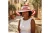 DST Red Raffia Embroidered Floppy Beach Sun Hat
