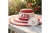 DST Red Raffia Embroidered Floppy Beach Sun Hat