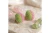 AKA Pink Green Dome Pearl Stone Stud Earrings