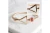 DST Delta Gold Twisted Cable Bangle Bracelet