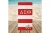DST Red and White Microfiber Stripe Beach Towel