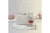 DST White Pearl Clutch with 1913 and Flower Charms
