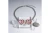 DST Red and Clear Triple Heart Pendant Necklace