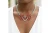 DST Red and Clear Triple Heart Pendant Necklace