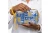 SGRHO Blue Yellow Clear Graphic Print Makeup Pouch