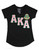  Black AKA  V-NECK TEE     (XL ONLY /  BFCM)