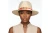 DST Gold Letter Red Scarf Banded Ivory Fedora Hat