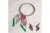 AKA Pink Green Stripe Scarf Magnet Choker Necklace