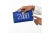 ZPB Blue and Clear Rhinestone Flap Snap Clutch Bag