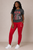  DST Elite Red Trainer Sweatpants + FREE " Grey Breast Cancer Awareness Month" Tee