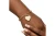 AKA Gold 1908 Legacy Heart Lock Chain Bracelet