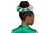 AKA Pink & Green XL Silky Jeweled Hair Scrunchie