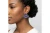 ZPB Sorority Greek Blue Silver Fan Stud Earrings