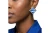 ZPB Blue Wave Silver Framed Art Clip On Earrings