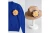SGRHO Blue Gold Floral Bling Brooch and Hair Clip