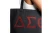 Delta Sigma Theta Rhinestone Black Canvas Tote