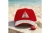 DST Red Canvas Delta Rhinestone Baseball Cap