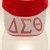 DST Red Canvas Greek Rhinestone Brim Visor Hat