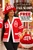 DST RED WOOL SWEATER CARDIGAN + FREE  DST Ruffle Bucket Hat