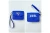 ZPB Blue  Earbud Mini Snap Case with Clip