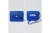 ZPB Blue  Earbud Mini Snap Case with Clip