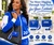 ZPB Blue  Earbud Mini Snap Case with Clip