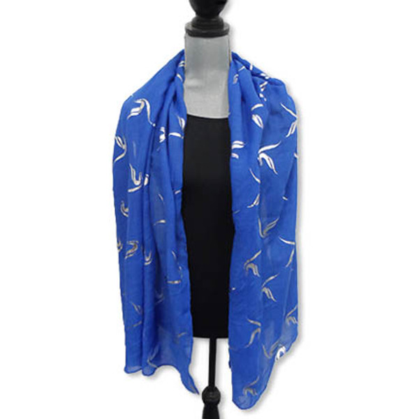 SCARF:  ZETA PHI BETA  FOIL APPLIQUE GAUZE SCARVES SCARF:  ZETA PHI BETA  FOIL APPLIQUE GAUZE SCARVES