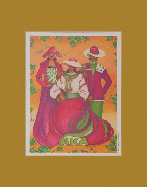 "First in Unity"  Print  in Bronze/Old Gold  Matting.  ( Approx  11" x 14" )  