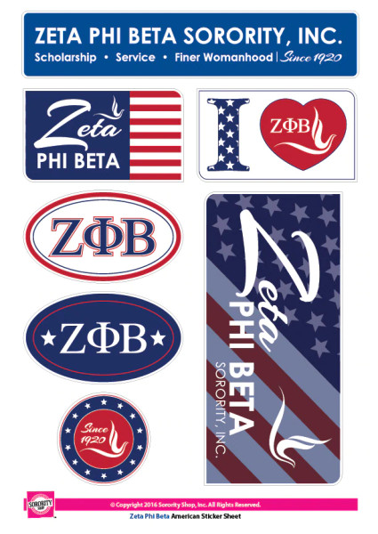 ZPB American Print Stickers(BCAM)