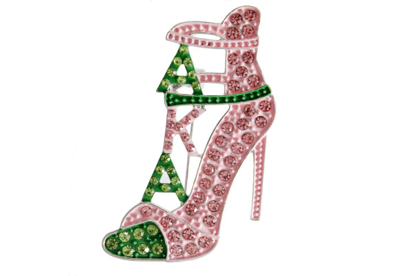 Green Heel Sorority Brooch  (BCAM)