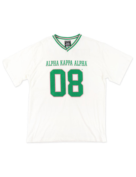 AKA OVERSIZED CHENILLE FOOTBALL JERSEY TEE AKA OVERSIZED CHENILLE FOOTBALL JERSEY TEE
