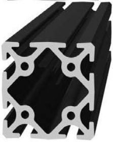 BLX-3  3"x3" Black Extrusion