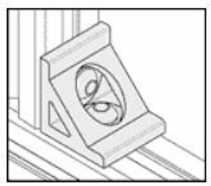 BLB-111 Black Corner Gusset