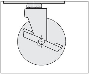 11-11* Swivel Plate Caster w Brake