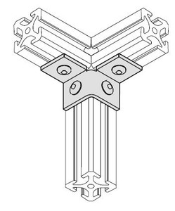 EB-17 Steel Double Corner Bracket