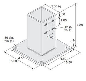 11-72 Steel Flanged Foot
