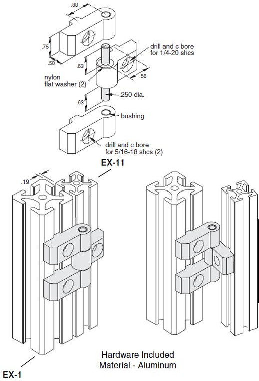 EB-140 Transition Hinge