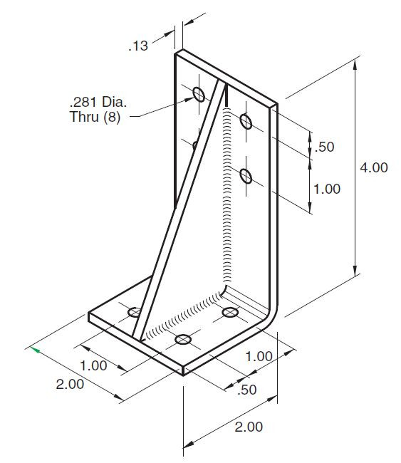 11-63 Welded Steel Corner Angle