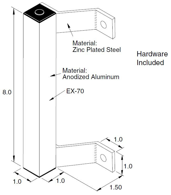 EF-48 Offset Extrusion Door Handle