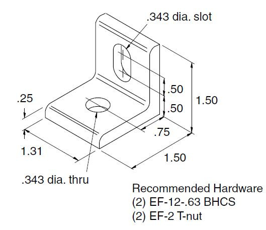 EB-102 Slotted Corner Angle