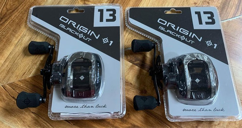 (20) WHOLESALE CASE PACK Origin Blackout Baitcasting Reels By 13 Fishing LEFT-HANDED