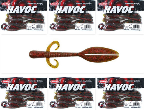 (6) Unopened Bags Packs Berkley Havoc 5" Skeet Reece Wide Load California Brand New