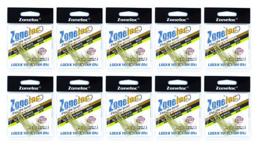 (10) Packs Zoneloc Gold Aberdeen Crappie Hooks 2/0 ZL180G WHOLESALE LOT ! FREE SHIPPING