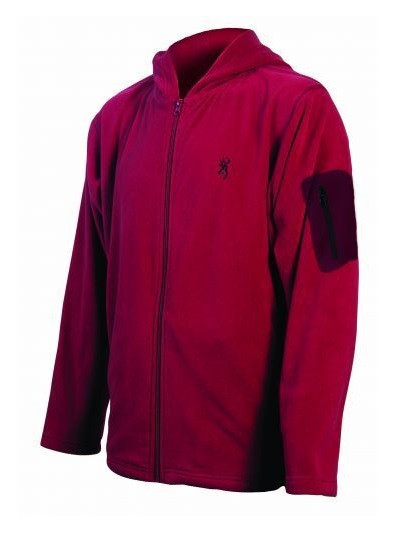 Browning Men's Hooded Fleece Jacket With Sleeve Pocket Mens BRI0028 Cedar Medium FREE SHIPPING