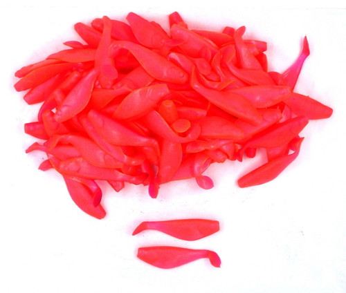 (100) Luck-E-Strike Shad Minnow Swimbait 2 1/2" Pink Bulk Lot Brand New FREE SHIPPING