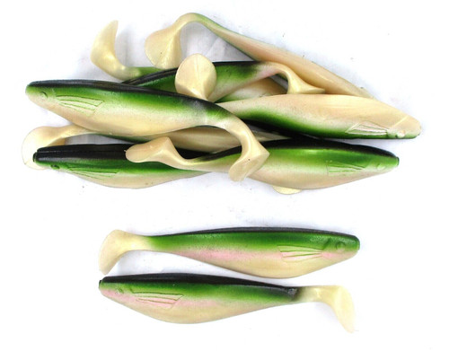 (10) Luck-E-Strike Shad Minnow Swimbait 6" Rainbow Trout Bulk Lot Brand New FREE SHIPPING