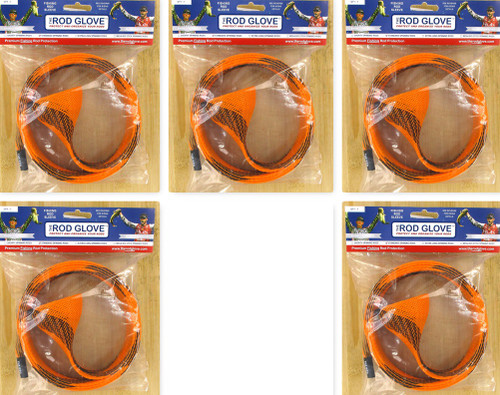 (5) The Rod Glove Fishing Rod Sleeve Protection Standard Spinning Rods Up To 7’ Tiger Spyder Brand New FREE SHIPPING
